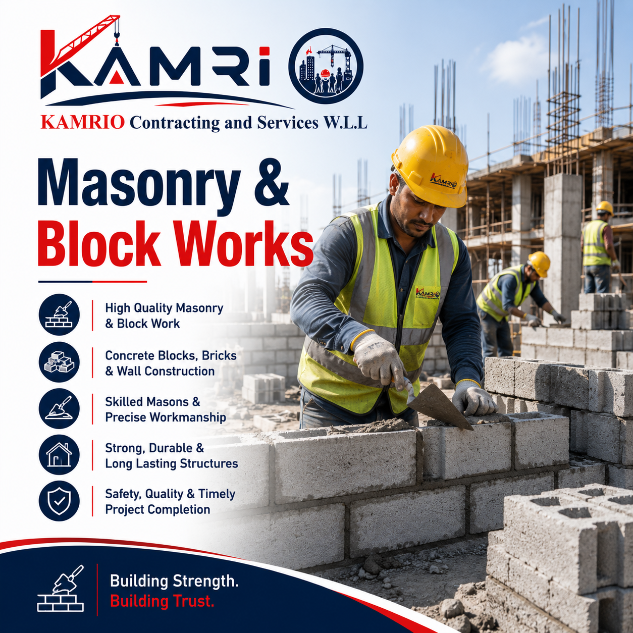 Masonary & Block works in Qatar