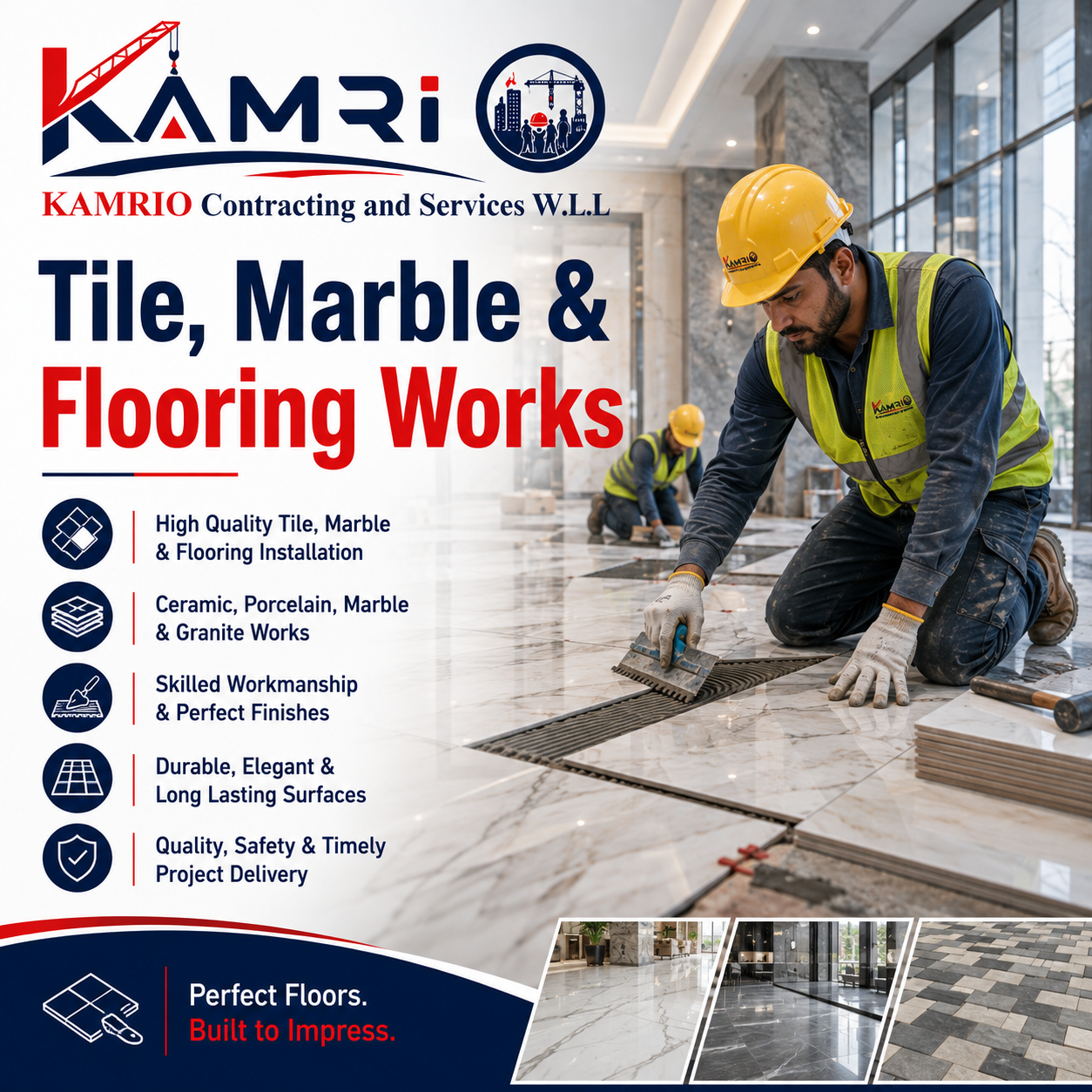 Tile, Marble & Flooring Works