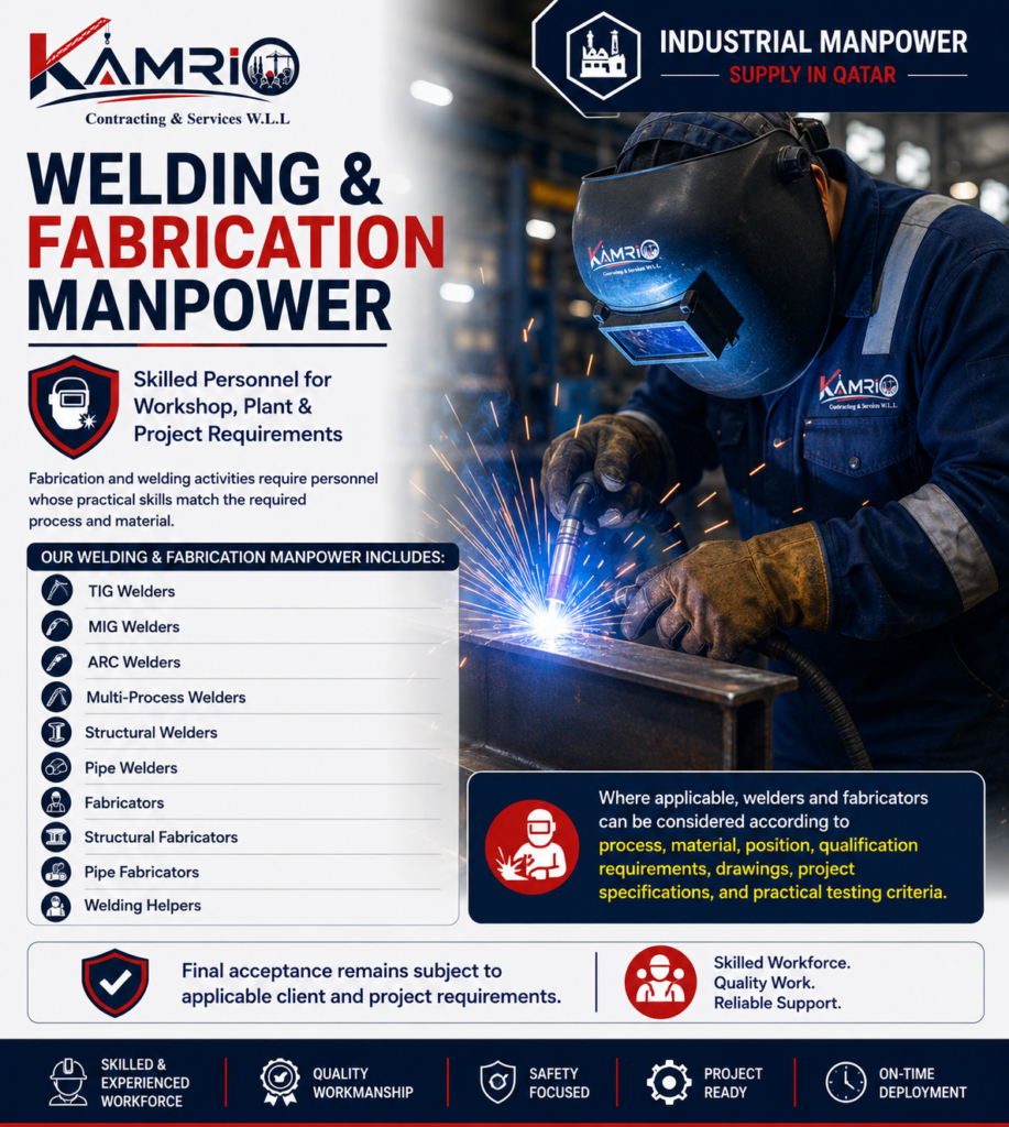 Welding & Fabrication Manpower Qatar