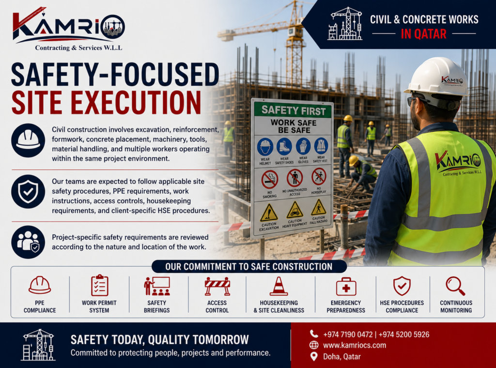 Kamrio Safety-Focused Site Execution