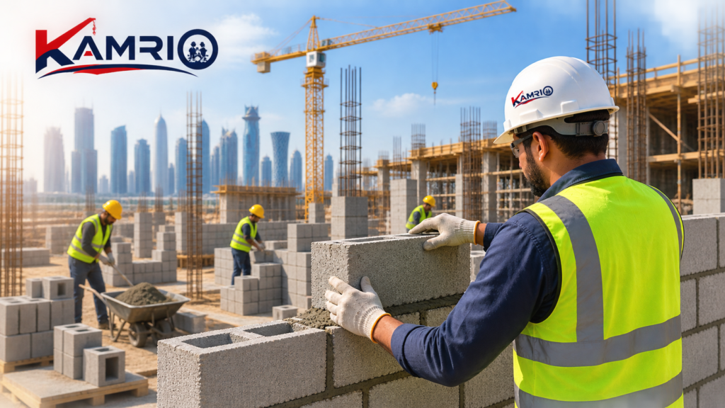 KAMRIO Masonry Worksite in Doha